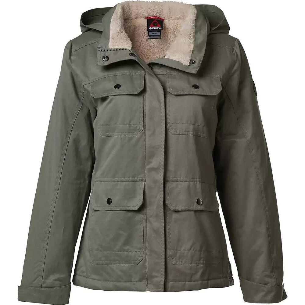 Gerry Rider Military Sherpa Fleece Lined Jacket, Women's Small, New